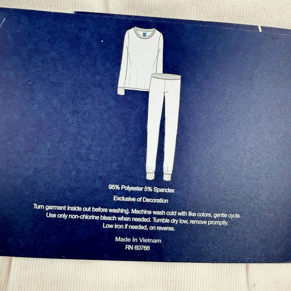 New JANE AND BLEECKER 2 Piece Holiday Pajama Set Size M Womens Pink Xmas - Picture 4 of 4